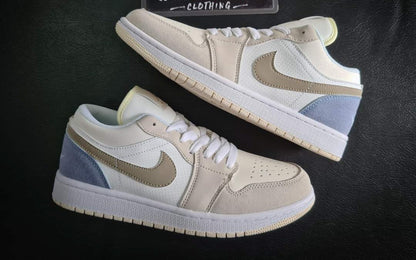 Nike Air Jordan 1 Low Shoes For Man Paris White Sky Grey Football Grey Shoes For Man Women And Boys CV3044-100