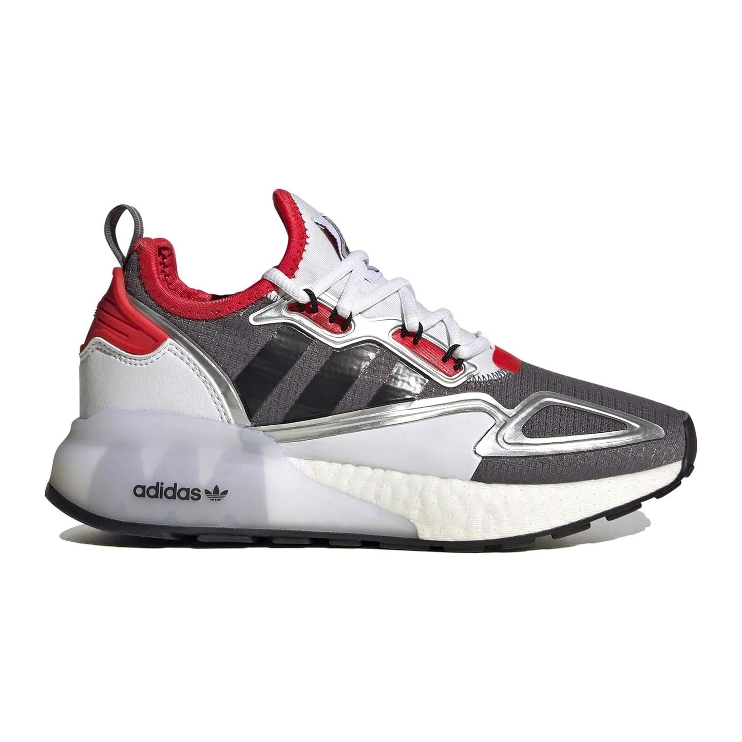 Adidas ZX 2K Boost Dark Grey White Red Shoes For Man And Women FV2976