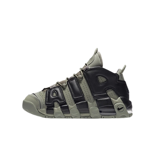 Nike Air More Uptempo Dark Stucco Black Color Shoes For Boys And Girls 415082-007