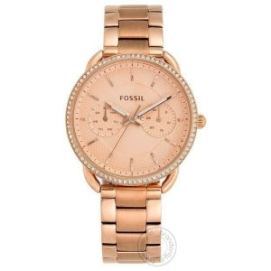 Fossil Es4264 Women's Watch For Girl Or Woman Rose Gold Metal Strap Dial - Best Gift