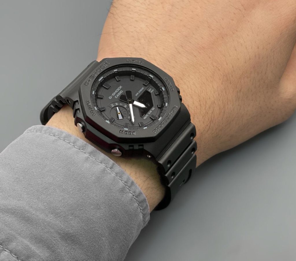 G-Shock Analog Digital Black Color Belt Men’s Watch For Man With Black Dial Gift Watch GA2100-1A1