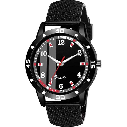 Black Color Analogue Watch For Men