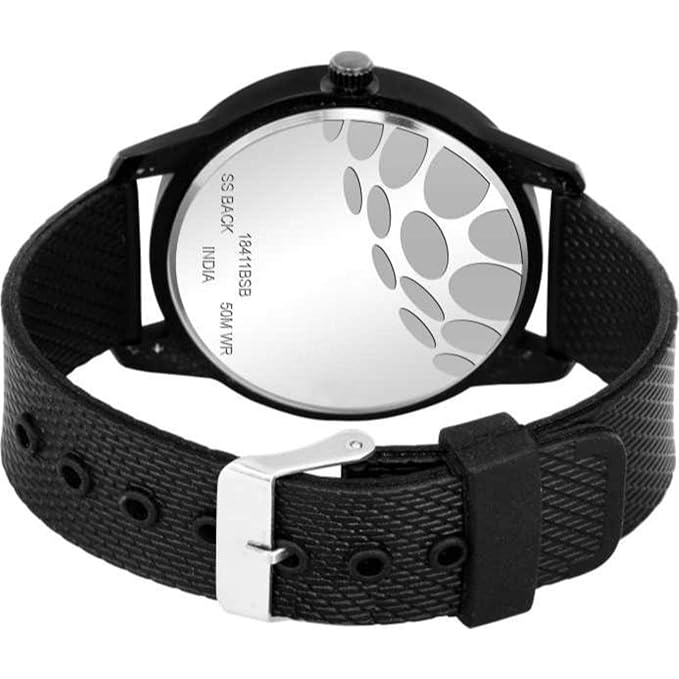 Black Color Analogue Watch For Men