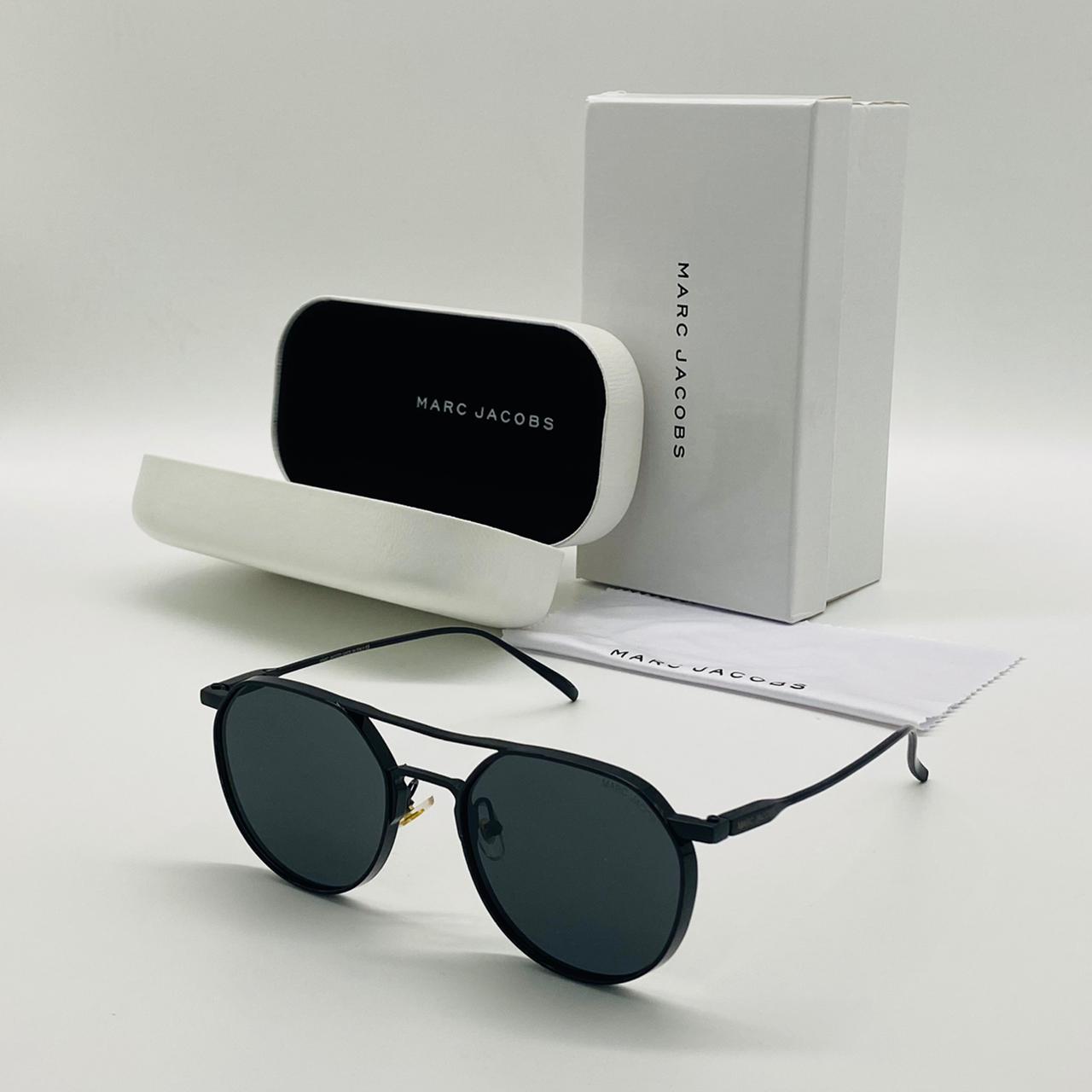 Marc Jacobs Latest Design Heavy Material Black Shade With Black Frame Sunglass For Men's MJ-113