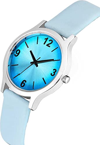 Analog Watch for Women and Girls With Blue Color Strap