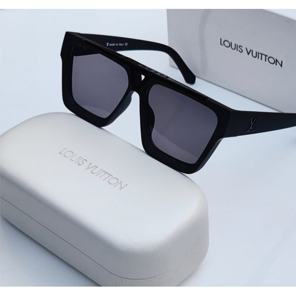 Black Color Glass Men's Women's Sunglass For Man Woman Or Girl LV-1502 Black Stick Gift Sunglass