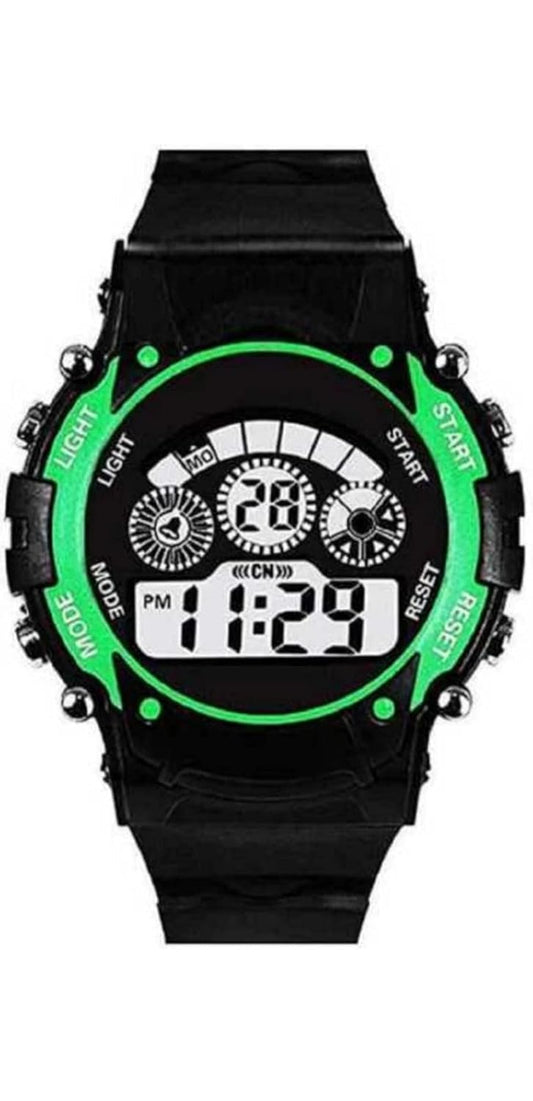 Digital Sports Watch with 7 Lights, Alarm & Stop Watch