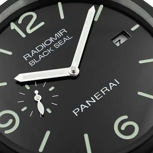 Panerai Metal High Quality Wall Clock Black Case with Black Dial Luxury Stainless Steel Metal Wall Clock For Royal Home  PR-WC-911