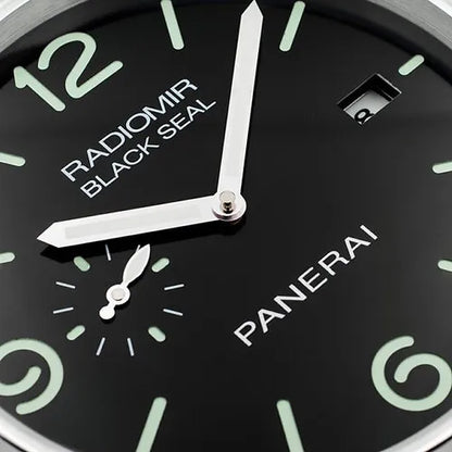 Panerai High Quality Silver Case with Black Dial Wall Clock Stainless Steel Metal Wall Clock PR-WC-909